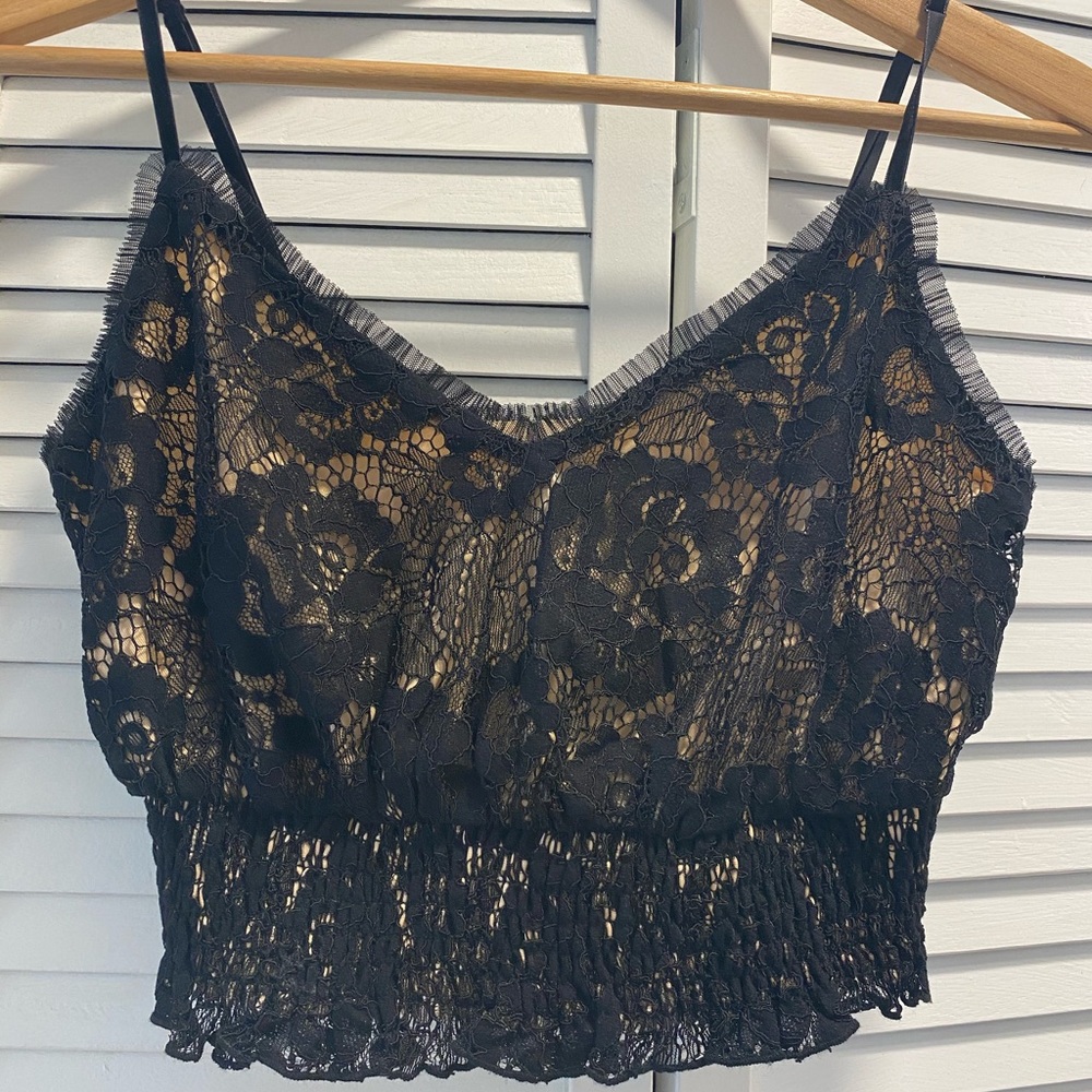 Night out crop shirt